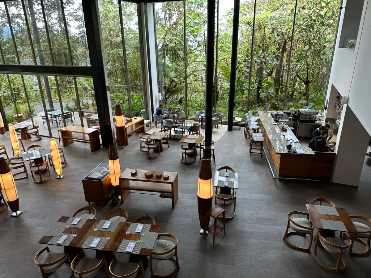 The architecture is all about windows at Mashpi.