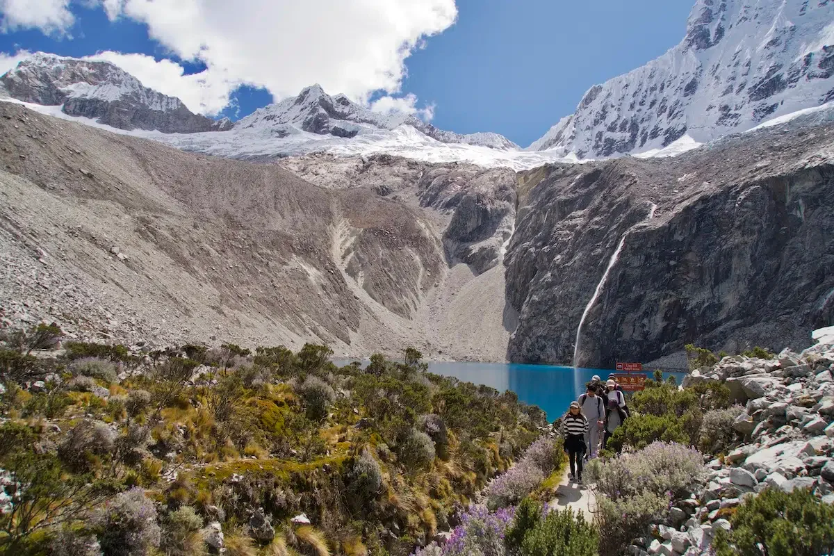 One of the best hikes in Peru is Laguna 69.