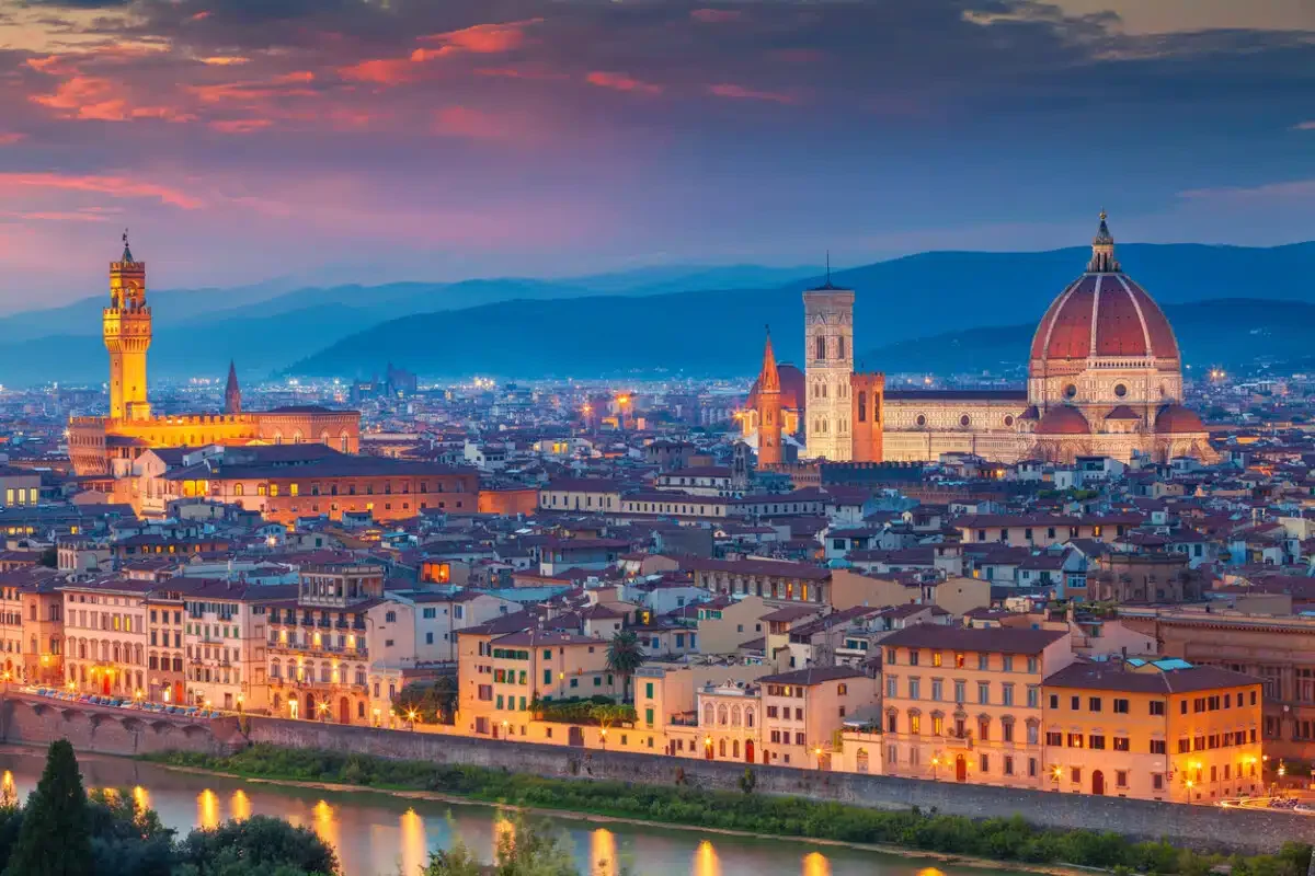 Florence, Italy at sunset. Photo by Rudy Balasko via iStock by Getty Images