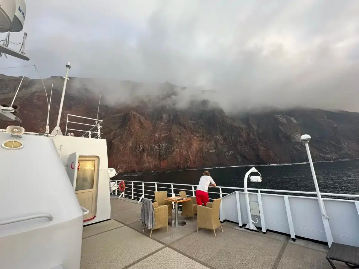Looking for wildlife in the Galapagos Islands.