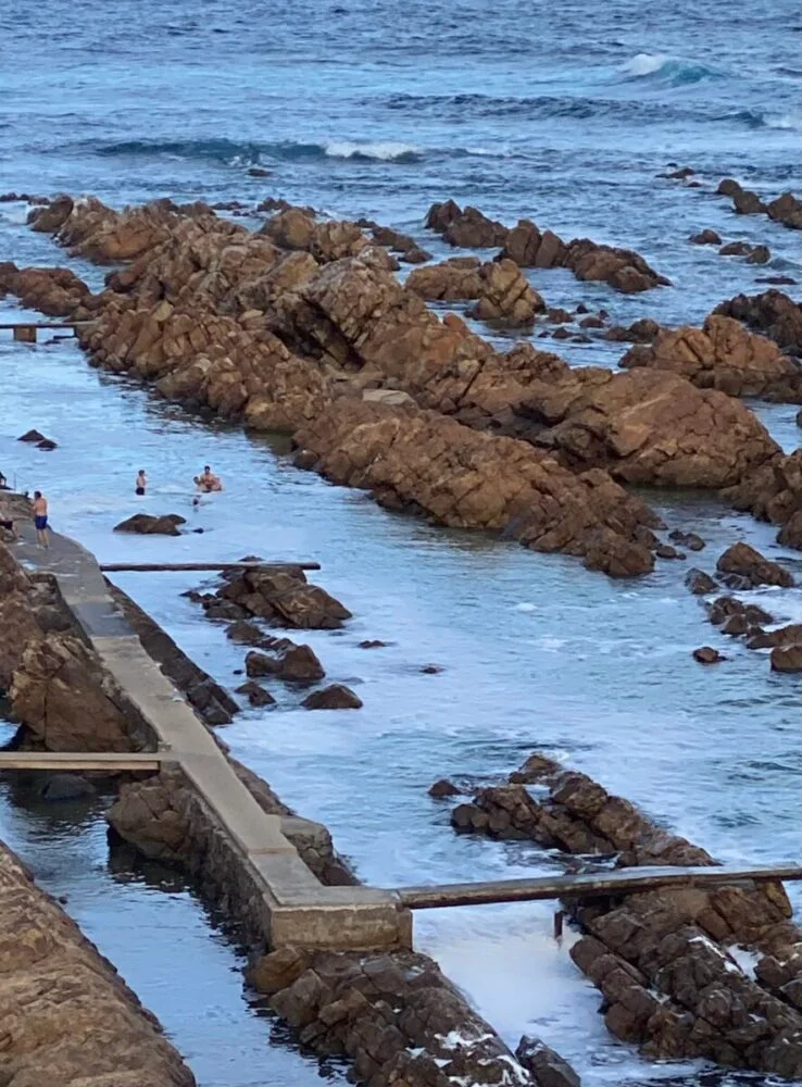 Swimmers in the Indian Ocean Mossel Bay