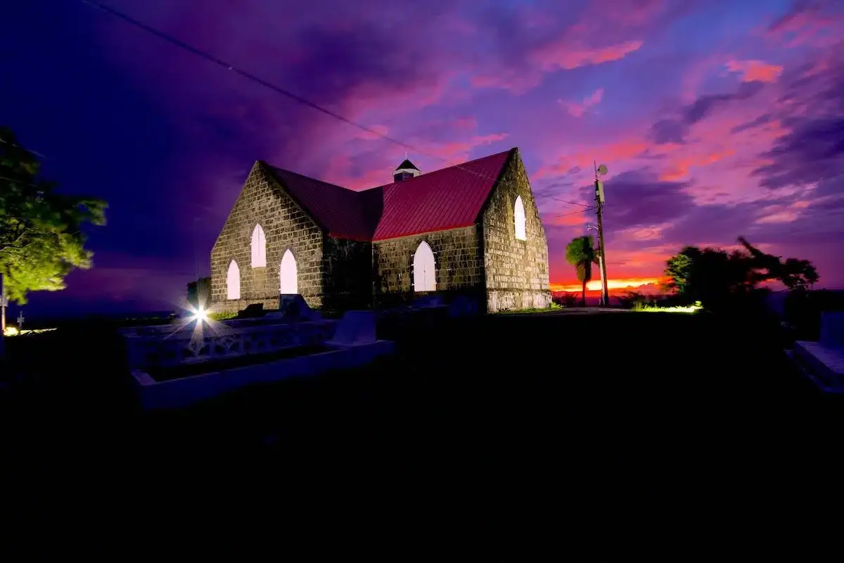 A Perfect Day in Nevis 1643 St. Thomas Anglican Church in Nevis.
