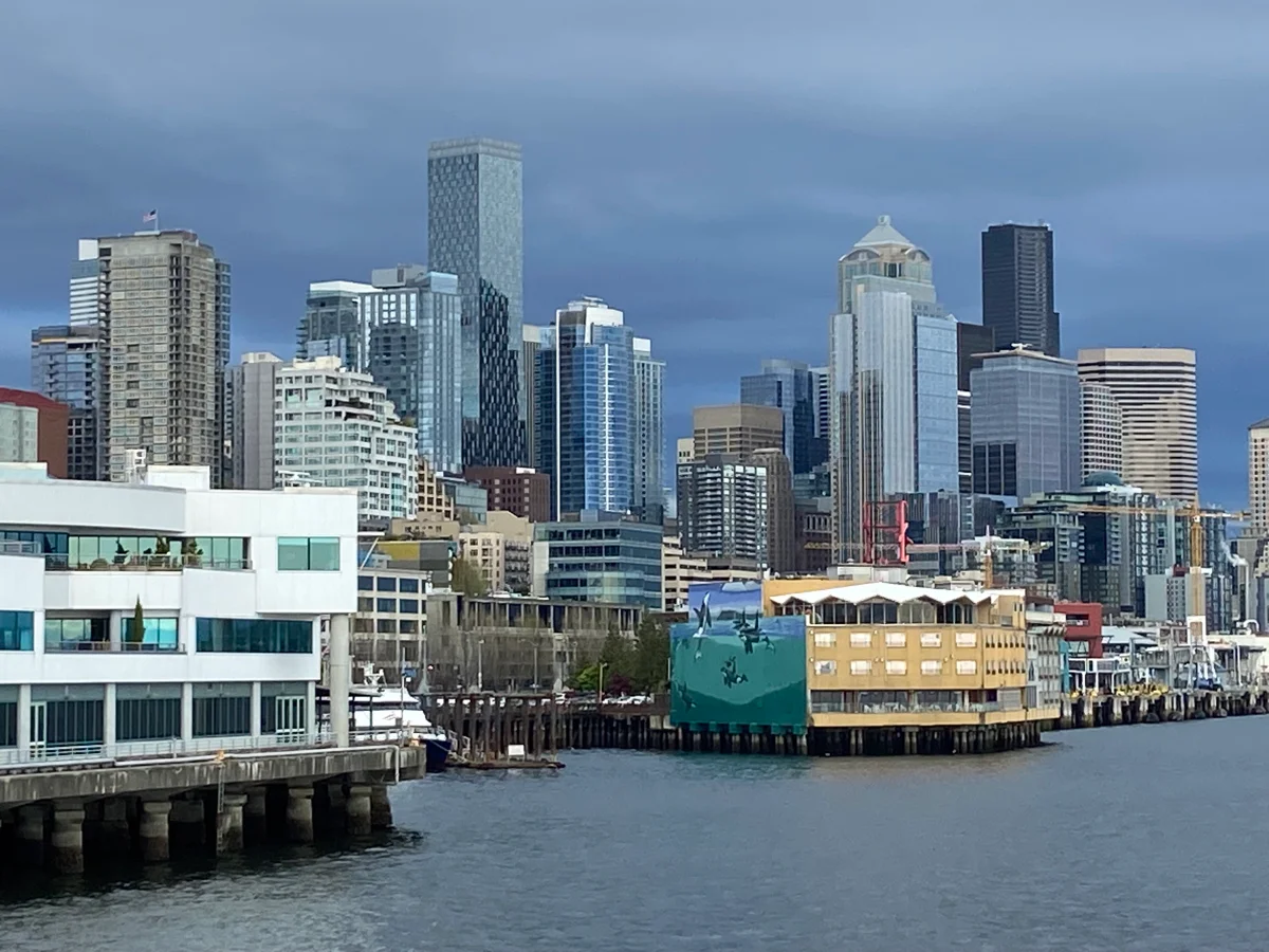 Leaving Seattle on National Geographic Venture when cruising Alaska's inside passage.