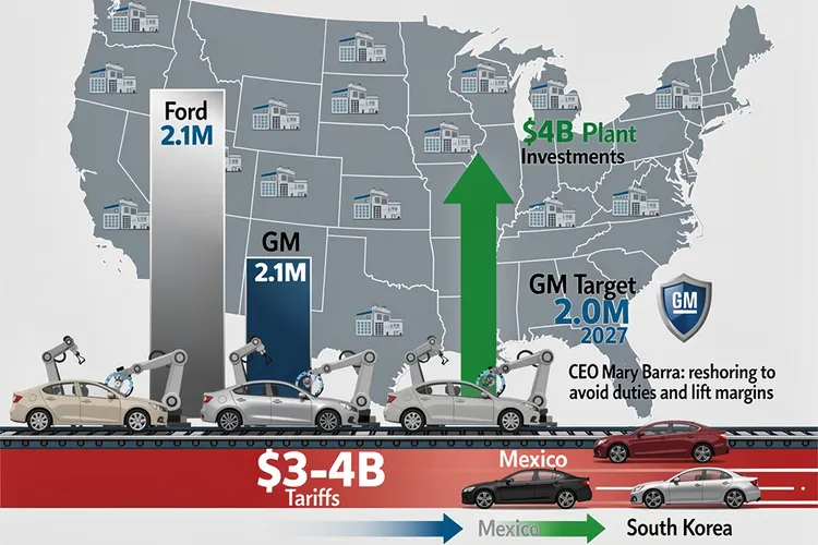 GM’s Bold Push to Eclipse Ford in U.S. Assembly Amid Tariff Squeeze