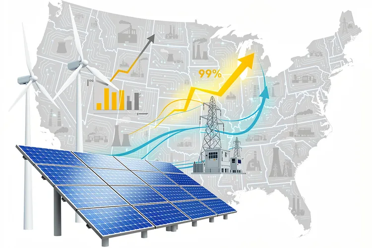 America’s Grid Transformation: How Renewable Energy Seized 99% of New Capacity Additions in 2026