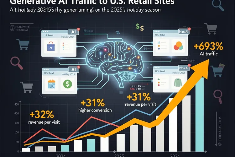 AI’s 693% Holiday Traffic Explosion: Retail’s New Commerce Frontier