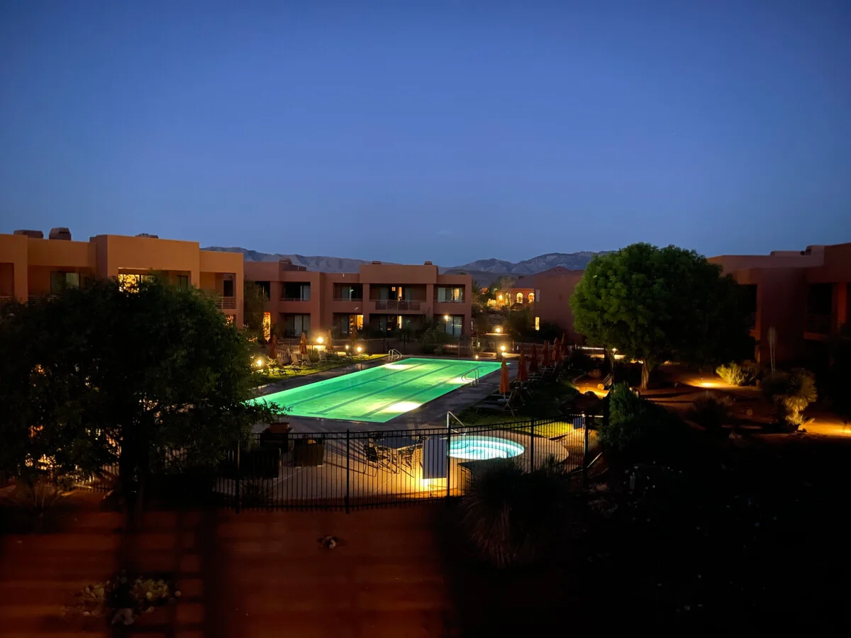 Red Mountain Resort Main Pool Area. Photo by Sandy Bornstein