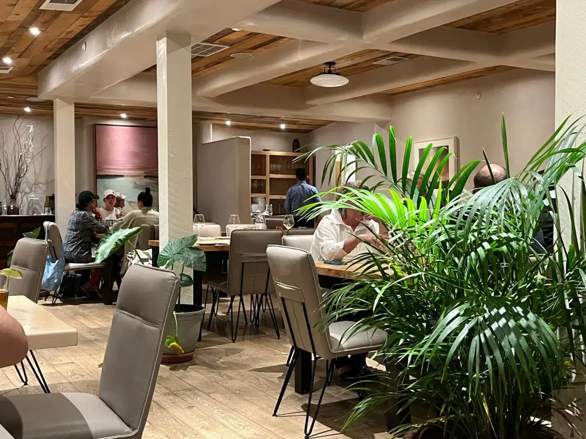 Blue Heron Restaurant at Ojo Santa Fe Spa Resort.