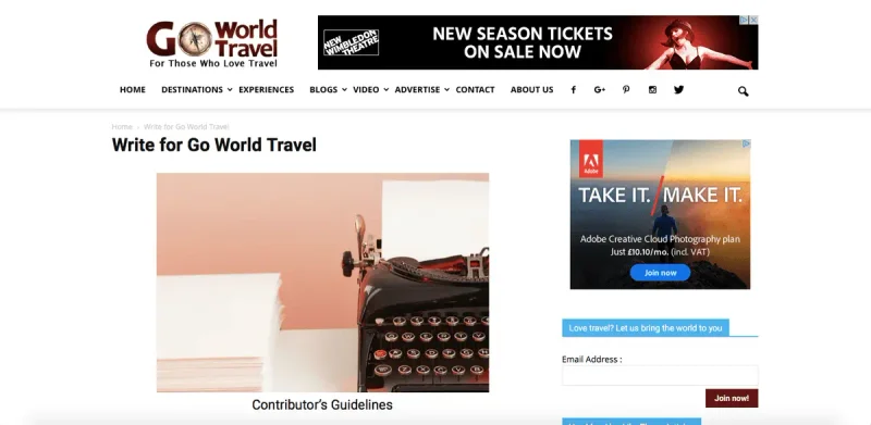 10 Publications That Will Pay You for Travel Writing