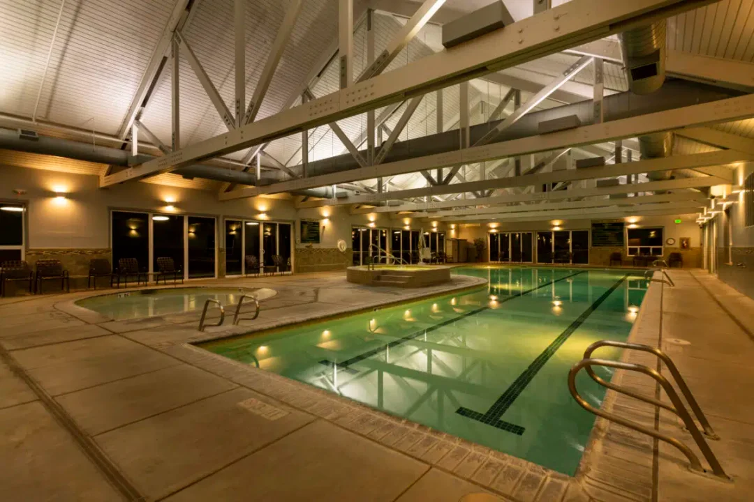 A pool at Running Y Resort