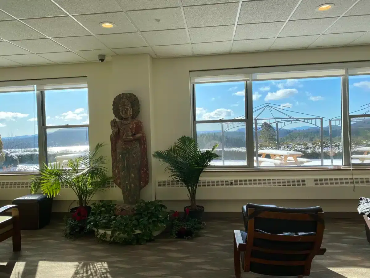 Hang-out area at Kripalu Center.