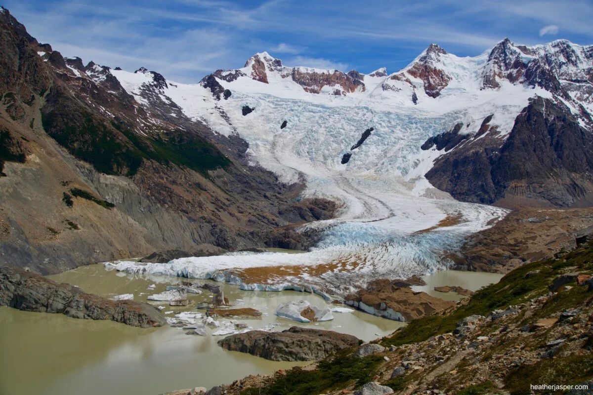 Grand Glacier calving into Laguna Torre. 