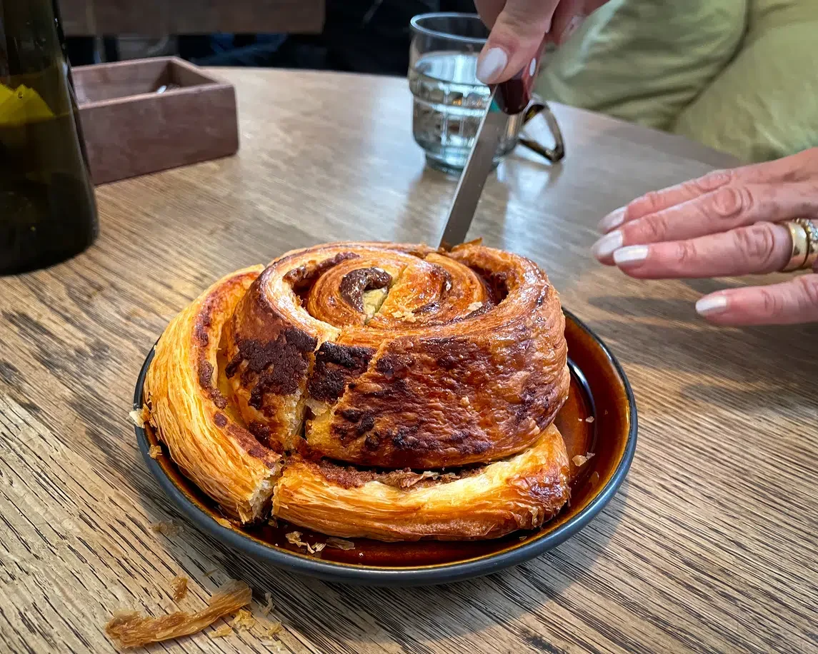 Snúður is the Icelandic version of a cinnamon roll.