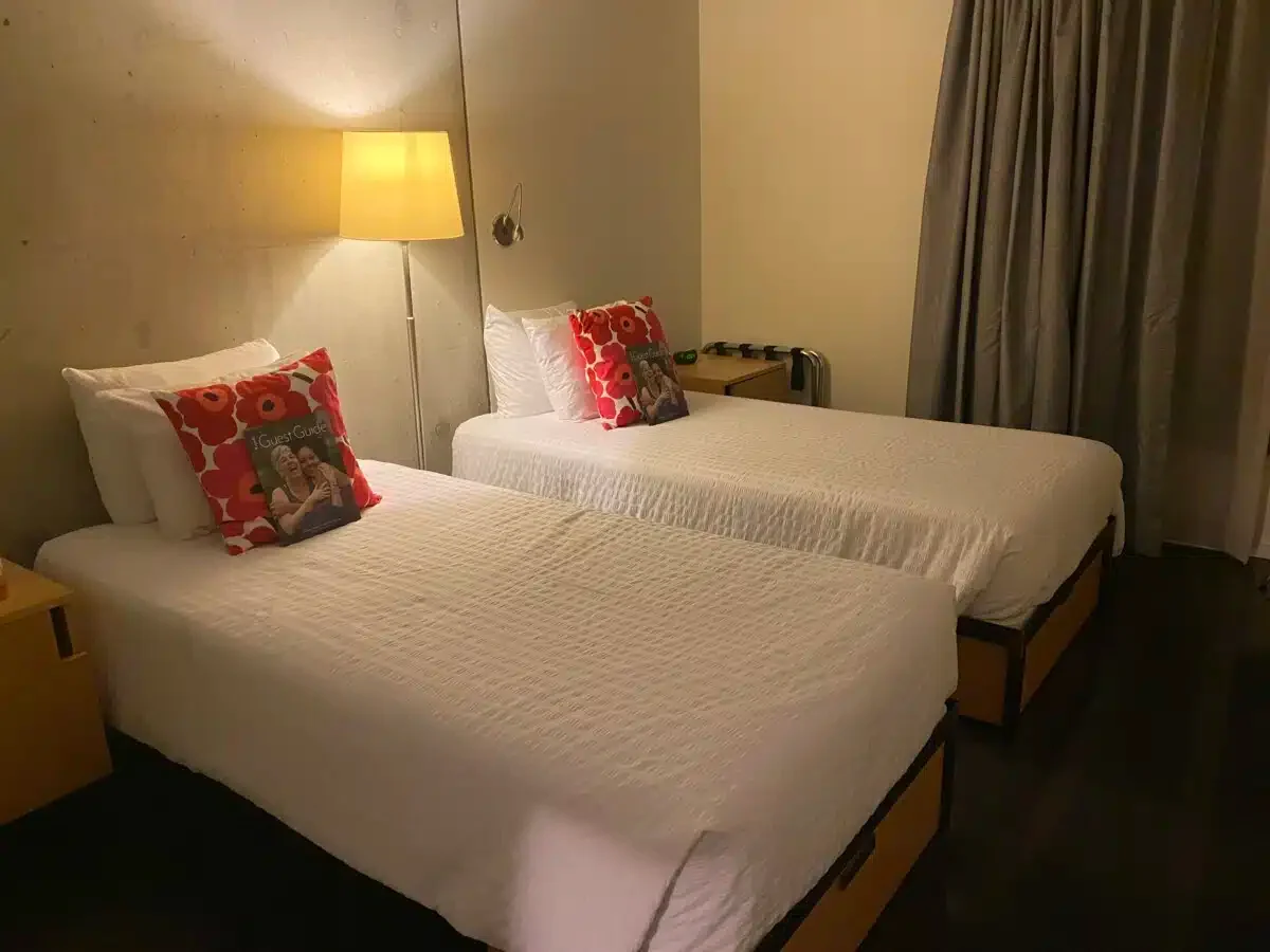 A deluxe room at Kripalu.