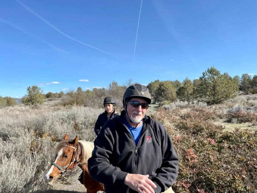 Horseback riding at Running Y Resort.