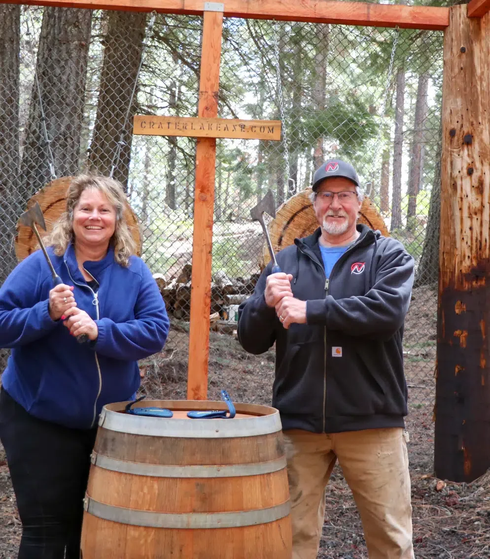 Steve and I were ready to throw the axes.
