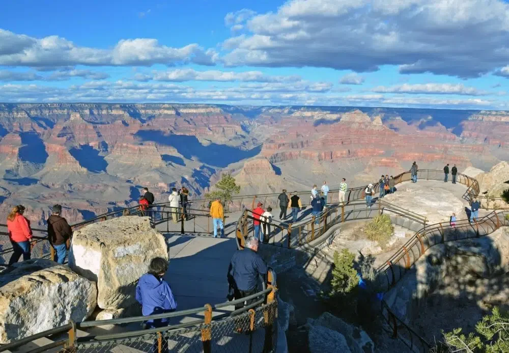 Mather Point overlooking the Grand Canyon