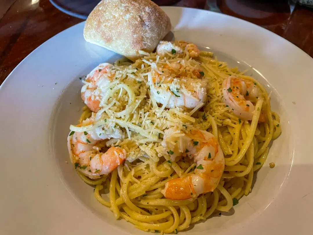 Pasta at the Rusty Duck at Running Y Resort