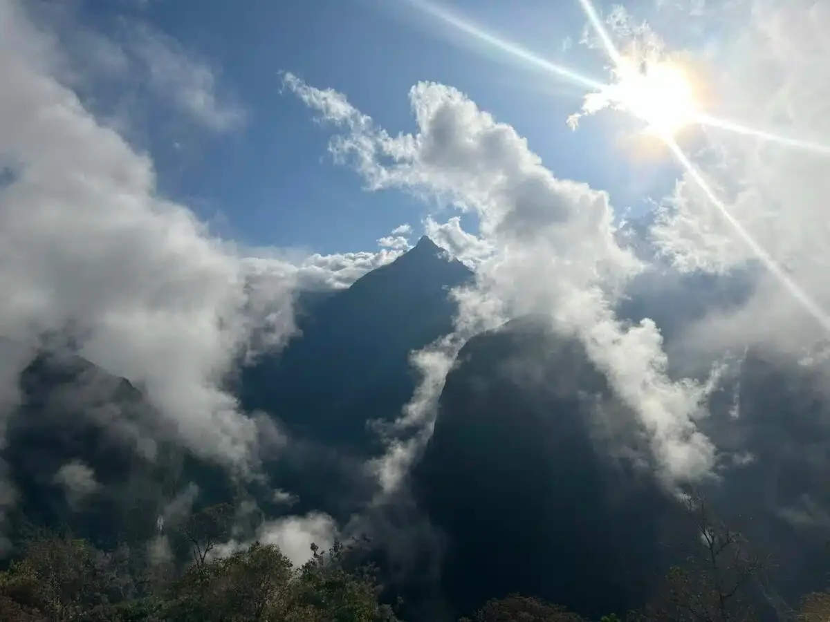 Machu Picchu sunbeams