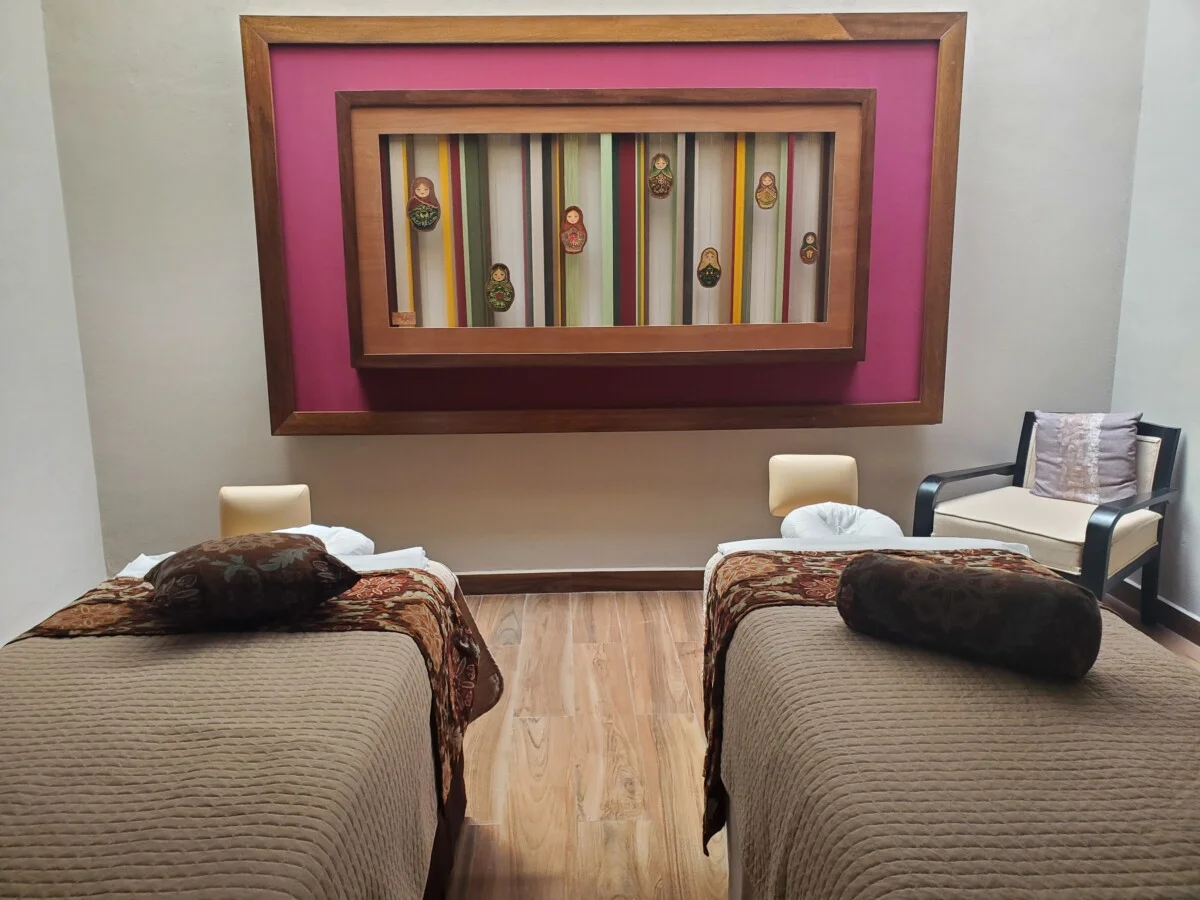 A Russian banya at Marival Armony.