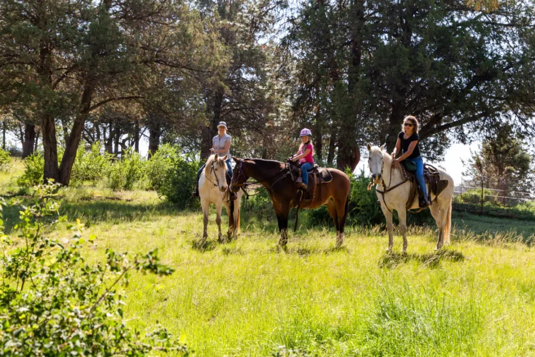Horseback riding at Running Y Resort