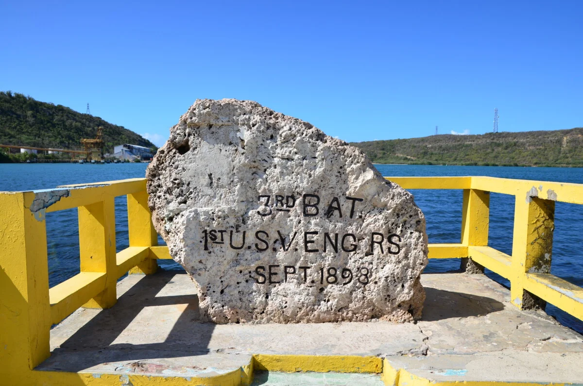 American troops landed at Guánica, Puerto Rico, during the Spanish American War. 