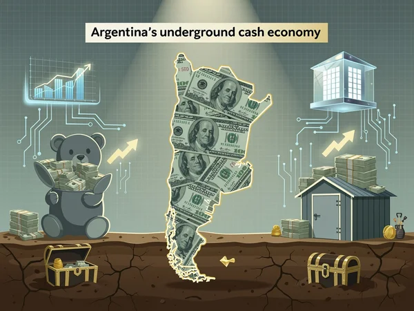Argentina’s $250 Billion Underground Economy: How Milei Is Coaxing Dollars From Teddy Bears and Toilet Tanks